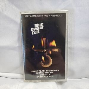 Blue Oyster Cult On Flame With Rock And Roll Cassette Tape Year 1990 CBS Records